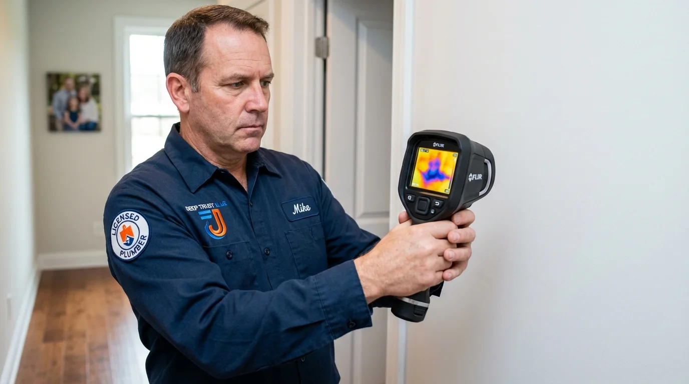 Thermal imaging leak detection by Johns Plumbing LLC in Fort Loramie